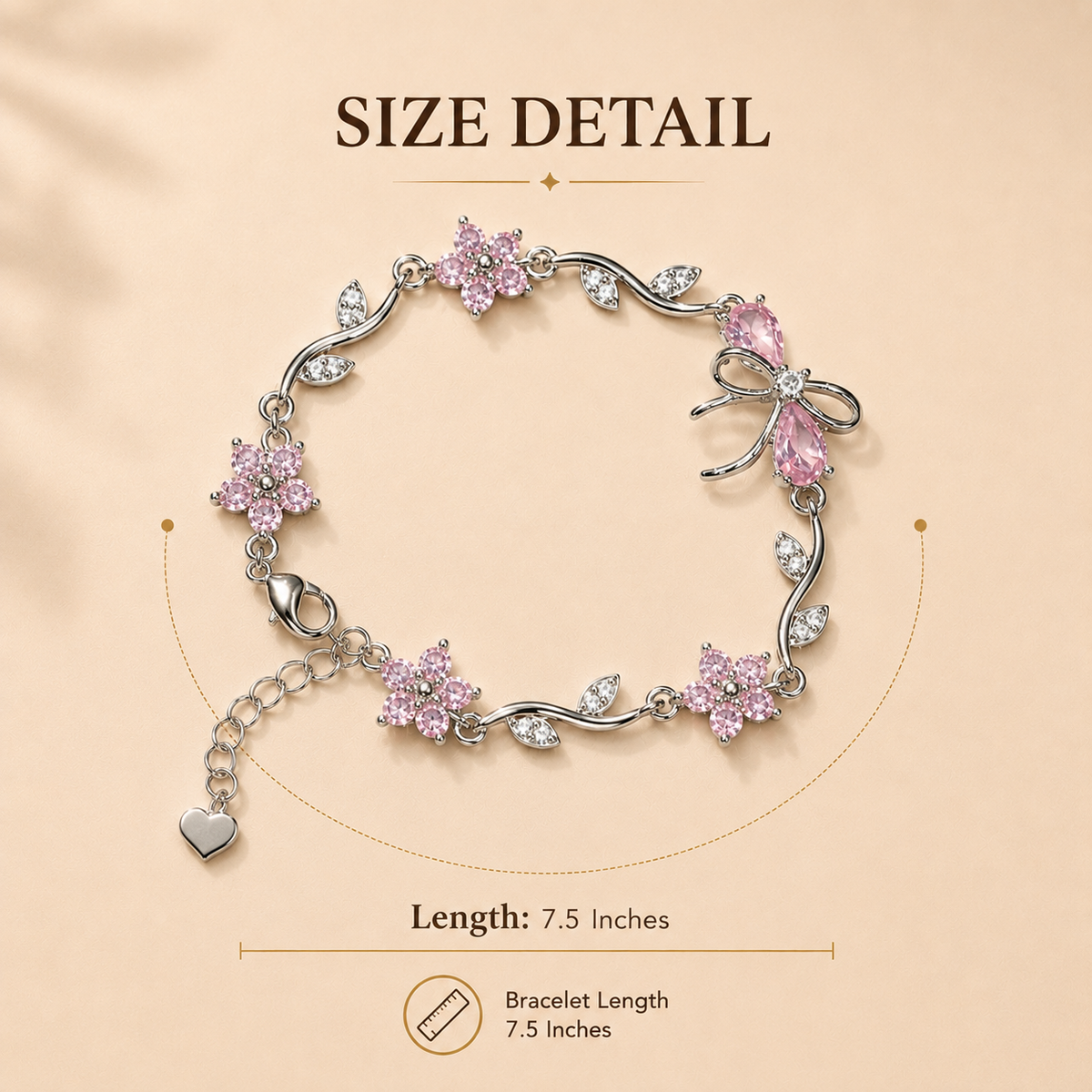 Bow Bracelet White
