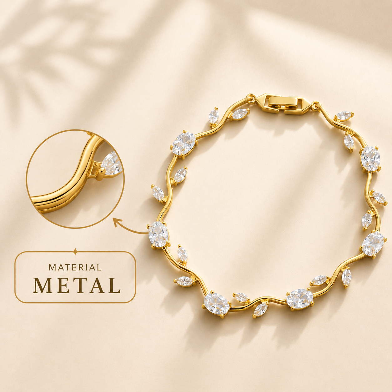 Tulip Bracelet White